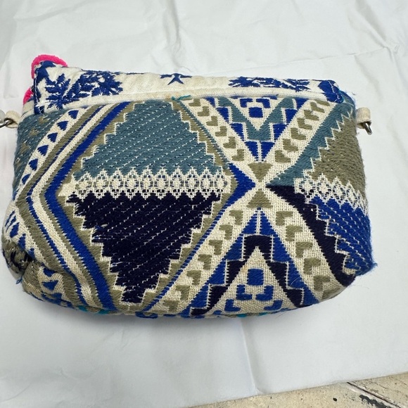 Paper Source Boho Pom Pom Clutch – Embroidered Tribal Print - Picture 4 of 9